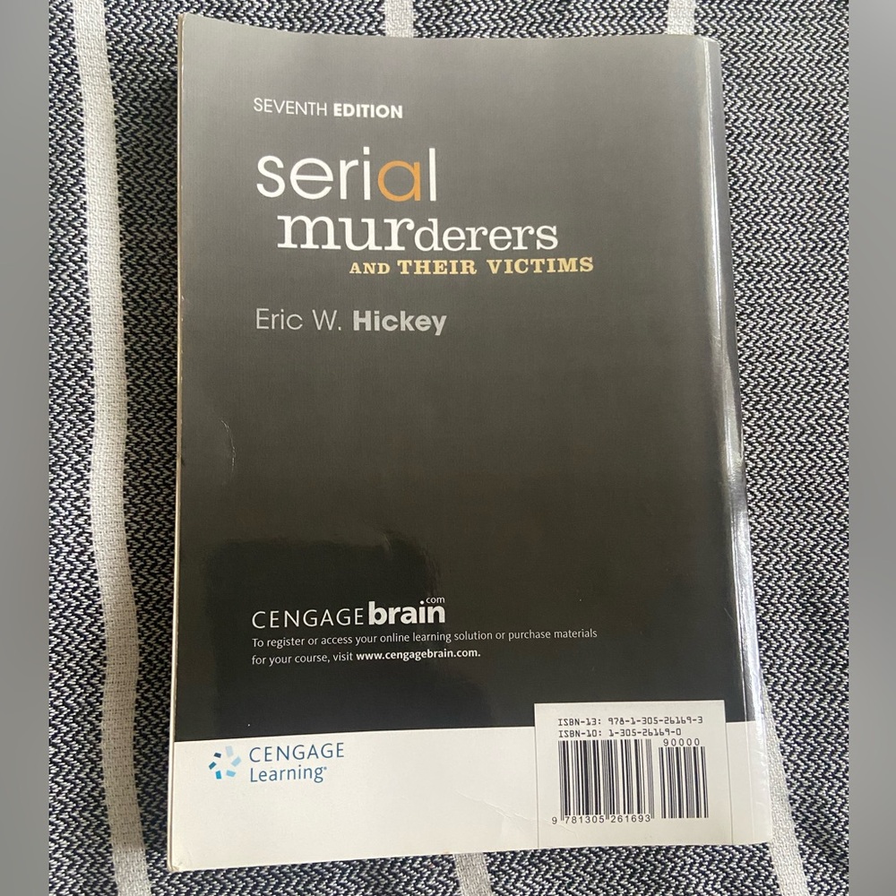 6/$12 Serial Murderers and Their Victims Textbook - Picture 2 of 2